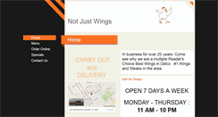 Desktop Screenshot of notjustwings.com